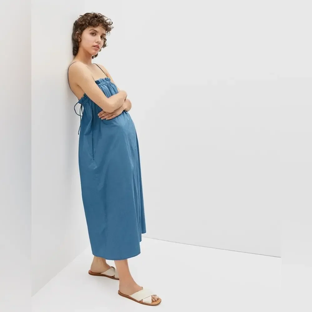 Everlane Day Crossover Sandals Size 5.5 Leather Cream Flat Slip On New w/o Box - Picture 5 of 9